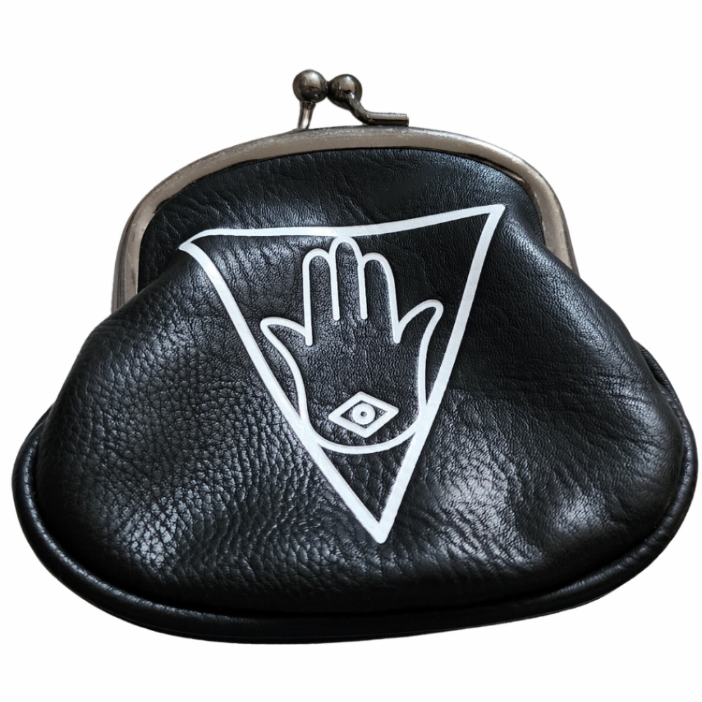 NWOT Black Hamsa Coin Purse